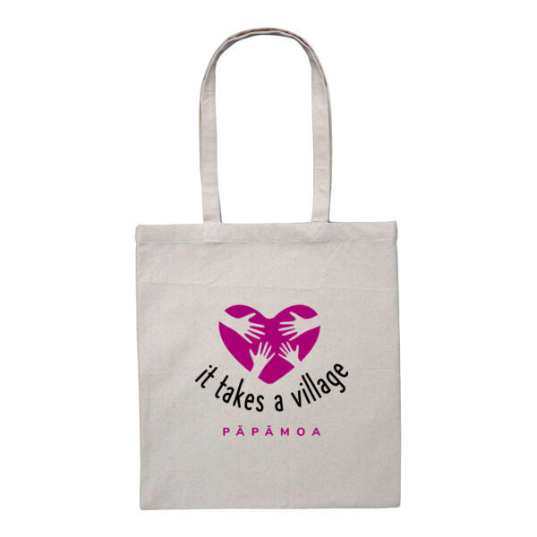 It Takes A Village - Heavy Duty Canvas Tote with Gusset  Thumbnail
